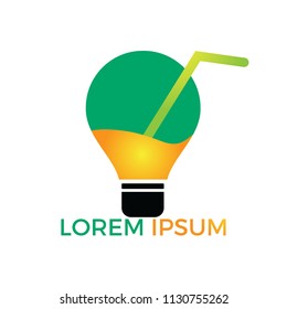 Energy juice logo. Fresh juice from natural products, logo idea.