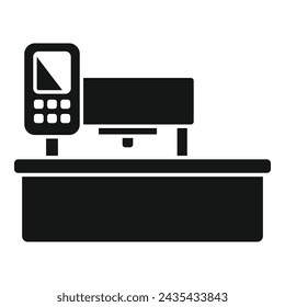 Energy label cnc machine icon simple vector. Flash computer numerical. Label complex
