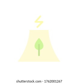 Energía, hoja, icono de fábrica. Elementos vectores de color simples de iconos del día de la tierra madre para ui y ux, sitio web o aplicación móvil