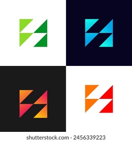 energy and letter S logo design