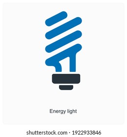 Energy light or luminous energy icon concept