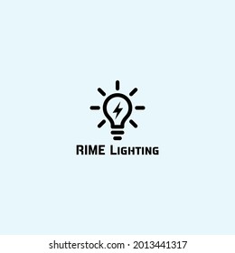 Plantilla de diseño del logotipo de la empresa de iluminación energética