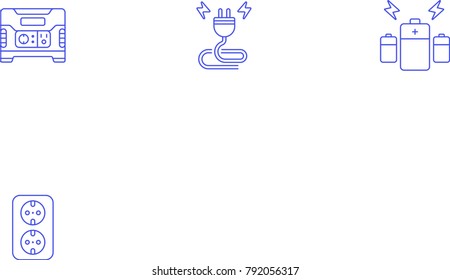 Energy- Line Icon Set