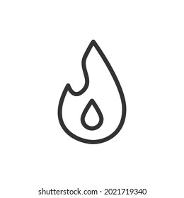 Energy line icon, sign or symbol. Premium pictogram in trendy outline style. Energy pixel perfect vector icon isolated on a white background. 