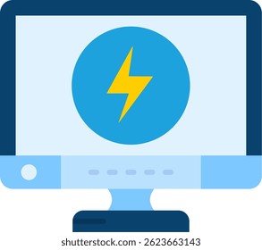 Energy Line vector Icon Design