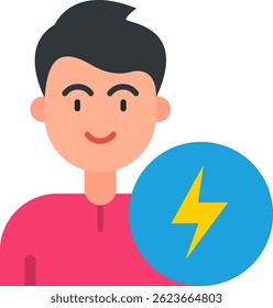 Energielinienvektordesign