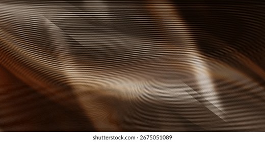 Linhas de energia, ondas brilhantes no escuro, fundo abstrato vetorial. Modelo de projeto de apresentação de tecnologia ou negócio de vetor, vetor