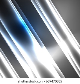 Energy lines, glowing waves in the dark, vector abstract background. Vector business or technology presentation design template, brochure or flyer pattern, or geometric web banner