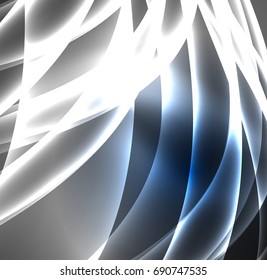 Energielinien, leuchtende Wellen im Dunkeln, Vektorgrafik-abstrakter Hintergrund. Design-Vorlage für Vektorgrafik-Präsentationen, Broschüren oder Flyer-Muster oder geometrisches Webbanner