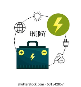 energy logger and environment care icons