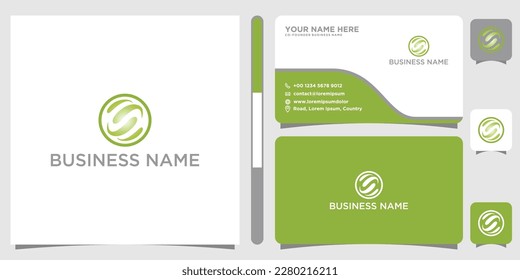 energy logo and business card design inspiration template