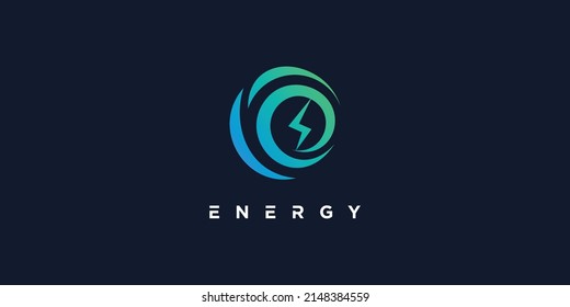 Energy Logo Design Creative Abstract Concept Stock Vector (Royalty Free ...