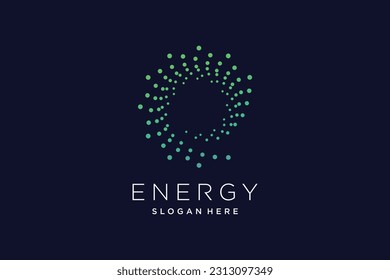 Energy logo design with creative abstract idea