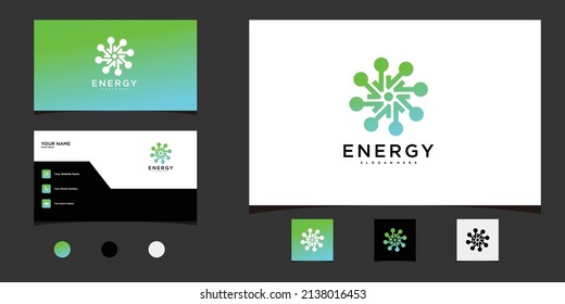 Energy logo design with creative modern and unique. Premium Vector