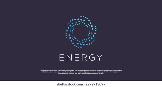 Energy logo design with creative modern concept idea