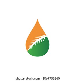 Energy logo design with drop oil icon