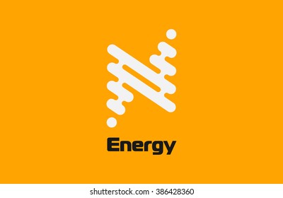 Energy logo design. Flash logo. Line logo concept. Creative logo. Geometrical logo.