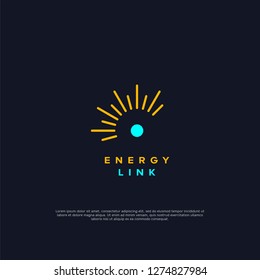 energy logo design template. creative sign. Universal vector icon. - Vector