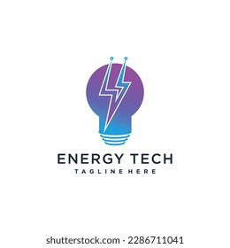 Energy logo design vector with creative modern idea