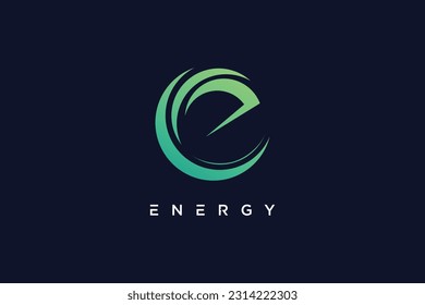 Energy logo design vector icon with modern style