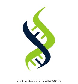 Energy logo, genetics logo design concept template
