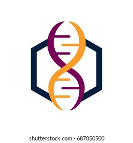 Energy logo, genetics logo design concept template