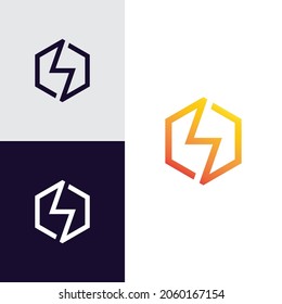 Diseño vectorial de la plantilla de iconos de logotipo de energía