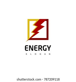 Energy Logo, Lightning Icon