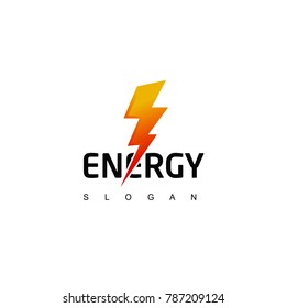 Energy Logo, Lightning Icon