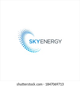 Energy logo. Power logo. Spiral logo. Technology logo