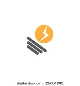 Energy logo simple design template Free Vector