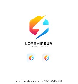 energy logo vector premium abstract