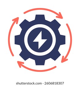 Energy Management Icon Element for Design