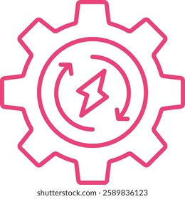 Energy Management vector icon. Can be used for printing, mobile and web applications.