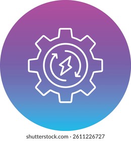 Energy Management vector icon. Can be used for printing, mobile and web applications.
