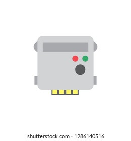 energy meter flat icon vector design illustration.