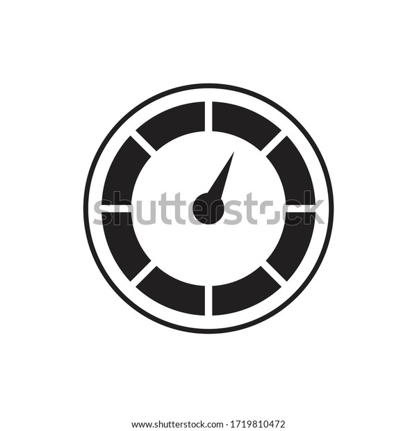Energy\
meter icon design isolated on white\
background