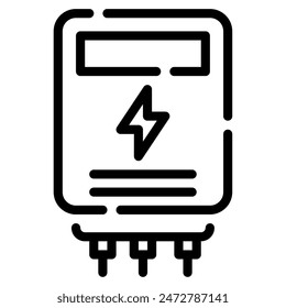 Icono del medidor de energía para el Web, App, infografía, etc