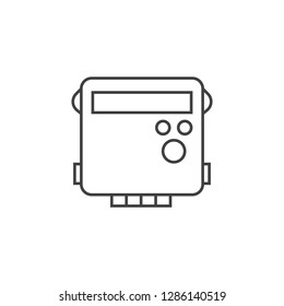 Energy Meter Outline Icon Vector Design Stock Vector (Royalty Free ...