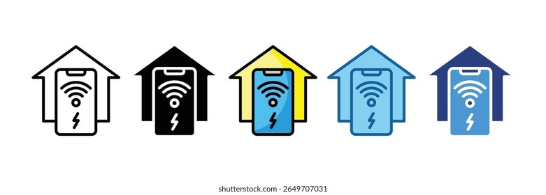Energy Monitoring Icon Element For Design