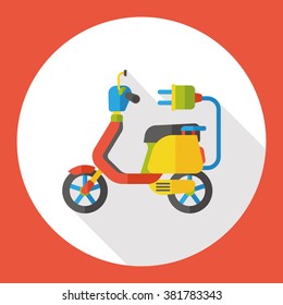 energy motorcycle flat icon