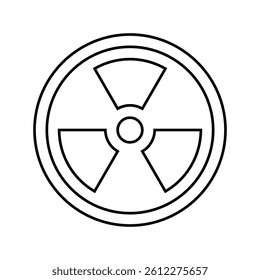 energy nuclear line icon vector. energy nuclear sign. isolated contour symbol black illustration