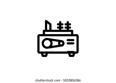 Energy Outline Icon - Generator Set