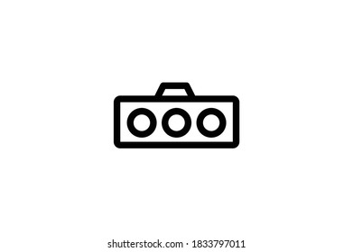 Icono de contorno de energía - Socket de energía