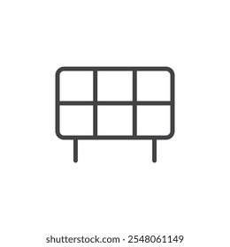 Energy panel icon Logo symbol outline set