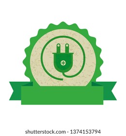 energy plug ecology icon
