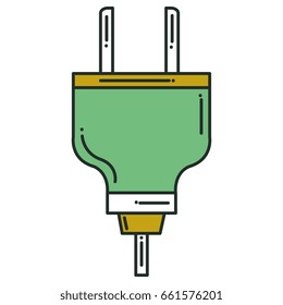 energy plug isolated icon