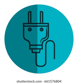 energy plug isolated icon
