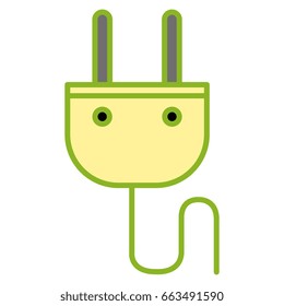 energy plug isolated icon