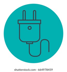 energy plug isolated icon